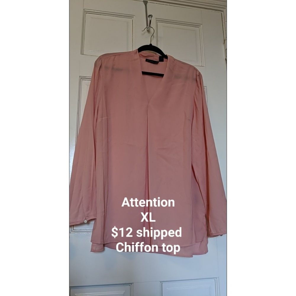 Pink Chiffon Top